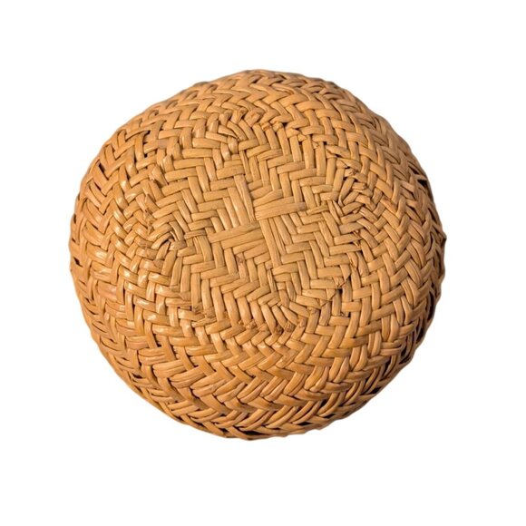 Tarahumara Pin Needle Basket Vintage Olla Shaped Twill Pattern Flared Rim - Picture 3 of 10